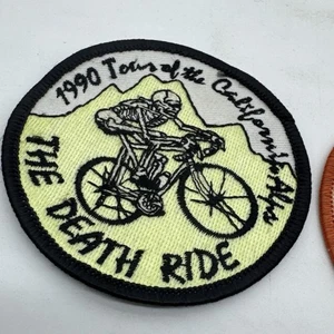 The Death Ride Tour Of The California Alps 1990 Detour Patch Bicicleta Ciclismo BIKER - Imagen 1 de 2