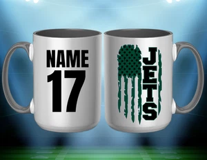 Taza de café JETS PERSONALIZADA 15 oz - Imagen 1 de 1