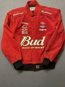 De colección Dale Earnhardt Jr XL Red Bud King Of Beers Chase Cuero Auténtico - Imagen 1 de 8