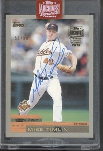 2019 Topps Archives Signature 2000 #333 Mike Timlin 58/99 Auto Autograph - Picture 1 of 2