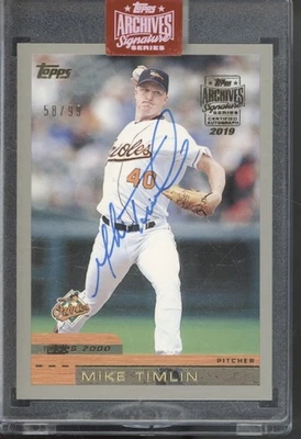 2019 Topps Archives Signature 2000 #333 Mike Timlin 58/99 Auto Autograph - Image 1 of 2
