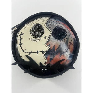 Disney Nightmare Before Christmas Bag Zip Around Black Circle Tim Burton New - Picture 1 of 7