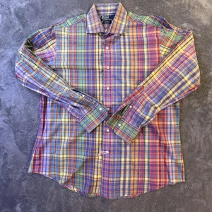 Polo Ralph Lauren Hemd Herren XL Mehrfarbig Kariert Regent Custom Fit Button Down - Bild 1 von 12