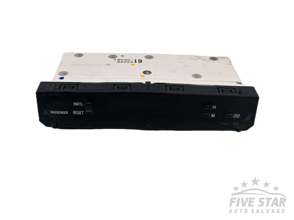 Toyota Hilux Vigo Dashboard Clock 2012 Pickup 4/5dr 83290-0K061 (06-15) Diesel - Image 1 of 4