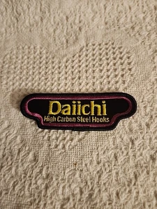 Daiichi High Carbon Steel Hooks Embroidered Patch New Condition - Picture 1 of 3