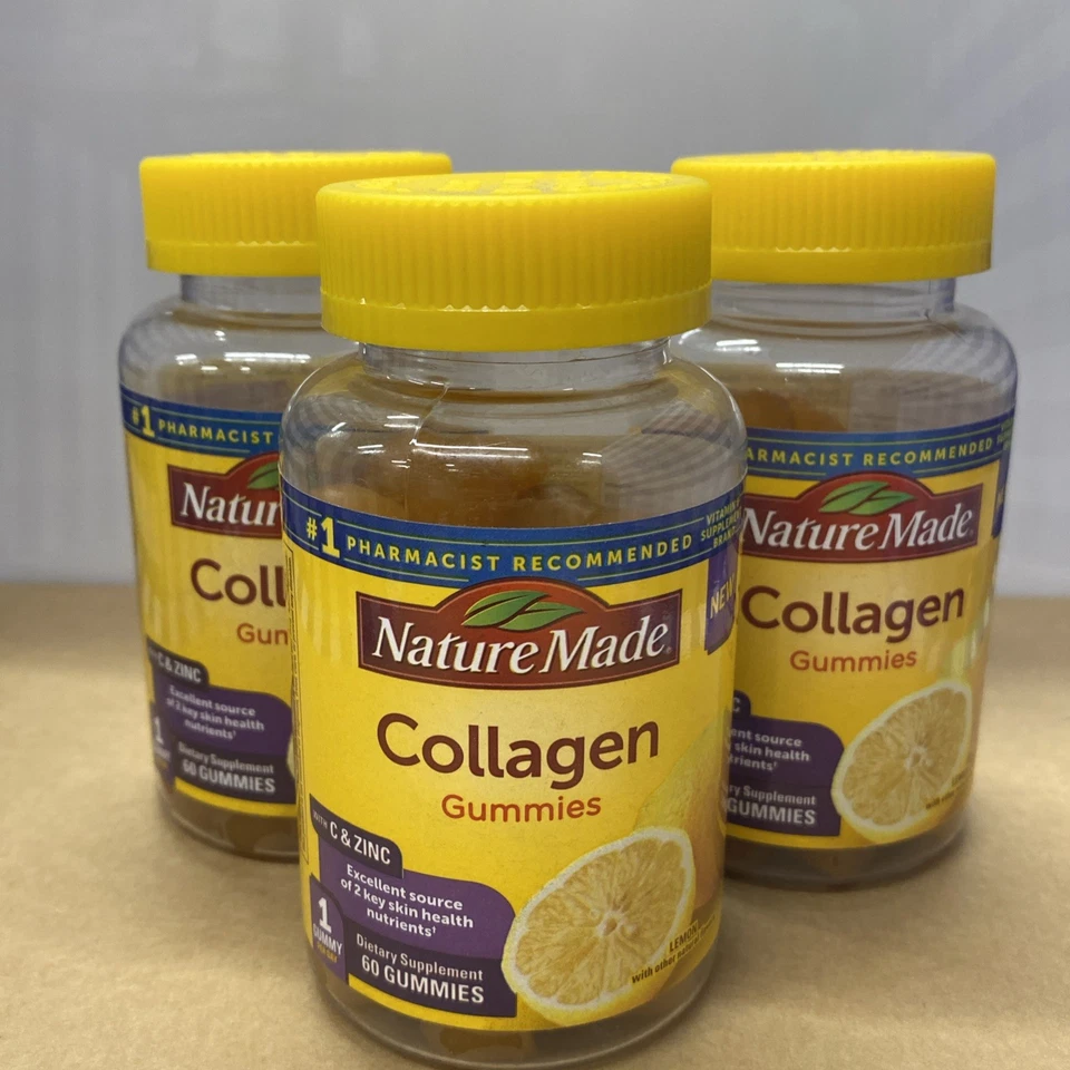 Nature Made Collagen With C & Zinc Gummies 60 Count Exp 03/22