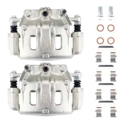 Pair of Front Brake Calipers w/Bracket For 2007-2009 Chevrolet Equinox 96626067 Foto 1 de 4