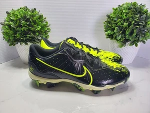 Botines de béisbol Nike FV6098-001 Alpha Huarache 4 para hombre talla 11 negros/lima/voltios ⚫🟡 - Imagen 1 de 7