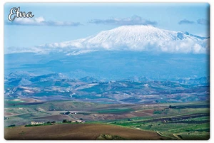 MAGNETE RETTANGOLARE CALAMITA FRIGO FRIDGE MAGNET SICILIA CATANIA VULCANO ETNA - Imagen 1 de 1