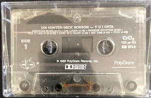 Ian Hunter-Mick Ronson  Cassette Tape No J Card Good Condition "Y. U  I Orta  " - Picture 1 of 2
