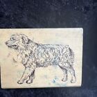Vintage Rubber Stamp Australian Shepherd Dog Stamp