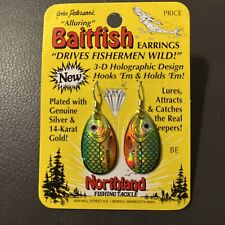 fishing lure earrings by Northland fishing tackle￼ ￼ 3-D holographic design