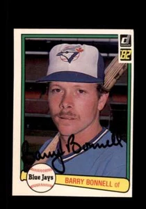 Barry Bonnell Autograph Signed 1982 Donruss Toronto Blue Jays - Picture 1 of 1