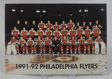 Philadelphia Flyers - 1991-92 Team Photo Postcard - 4"x6"