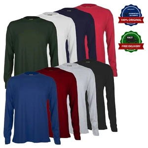 Mens Long Sleeve Premium T Shirt Size S to 6XL By MIG - WORK SPORTS LEISURE - Picture 1 of 9
