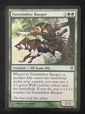 Magic the Gathering Zendikar Turntimber Ranger Creature Rare 191/249 - Image 1 of 2