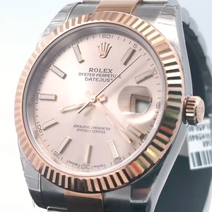 Pre-Owned Rolex Datejust 41mm, 2 tone 18k Rose Gold Watch, 126331,  Box/Card - Picture 1 of 8