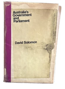 Gobierno y Parlamento de Australia, David Solomon 1973 1ª Ed X Biblioteca ¡Raro! - Imagen 1 de 14