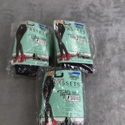 3 pares de medias modeladoras reversibles Love your Assets negras talla XL nuevas Foto 1 de 4