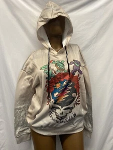 Felpa con cappuccio unisex stampa grafica • Beige • Taglia 2XL - Foto 1 di 4