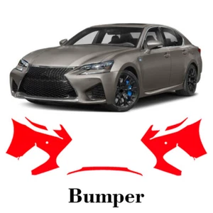 Front bumper PreCut PPF Paint Protection Film For Lexus GS F 2016-2020 - Picture 1 of 7