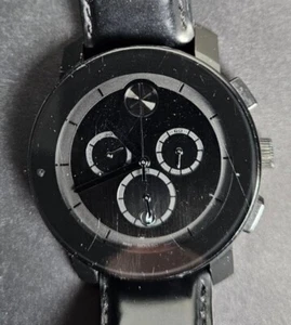 Orologio Movado Bold Large Nero TR90 42 mm LEGGERE - Foto 1 di 10