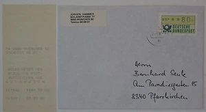 Bund, BRD ATM 1 Brief, Beleg  München 25.6.1986 Pfarrkirchen, Quittung - Picture 1 of 1