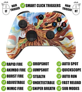 Controlador modificado Phoenix Tail Silent Modz Smart Click Triggers para Xbox y PC - Imagen 1 de 2