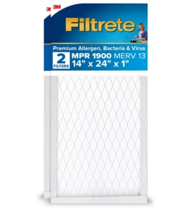 Filtrete 14x24x1 AC Furnace Air Filter, MERV 13, MPR 1900, Premium Allergen,... - Picture 1 of 10