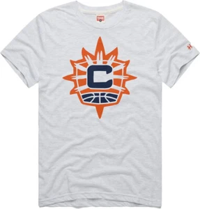 CONNECTICUT SUN WNBA MEN'S HOMAGE GRAY LOGO TRI-BLEND SHORT SLEEVE SHIRT LARGE - Picture 1 of 2