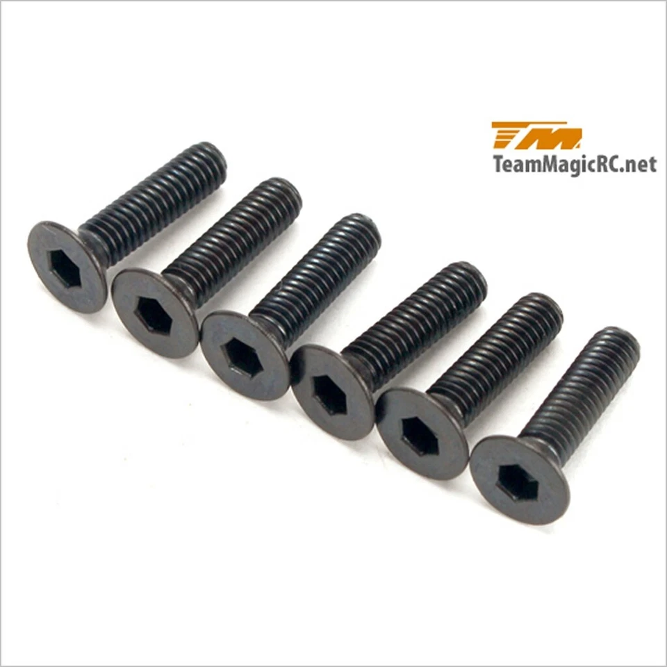 3.5x14mm Steel FH Screw #123514 (RC-WillPower) TeamMagic M8ER B8ER - Image 1 of 1