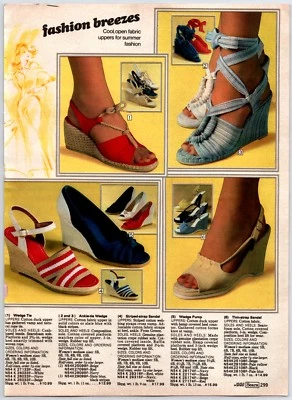 Disco Plataforma Zapatos Zuecos Botas Impresión Anuncios Recortes Años 70 DE COLECCIÓN  Foto 1 de 4