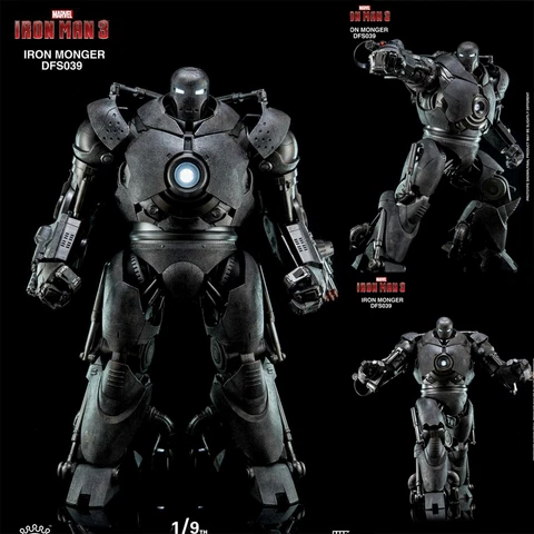 King Arts DFS039 Iron Man 3 Diecast Iron Monger Action Figure 1/9 Statue Stocked Cover