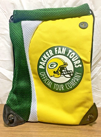 Green Bay Packers ~ Mini String Backpack ~Packer Fan Tours Official Tour Company Cover