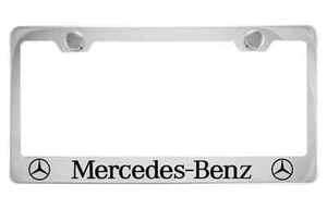 Chrome License Plate Frame For Mercedes-Benz - Picture 1 of 4
