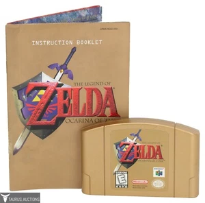 Legend Of Zelda Ocarina Of Time 1998 Nintendo N64 cartucho de videojuego y manual - Imagen 1 de 4