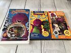 Barney VHS  Lot Of 3 Tapes Movies Night Before Christmas Barney’s Manners