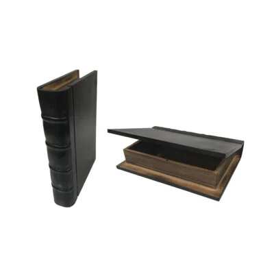 10" Black Hollow Book Storage Boxes- Lot of 20 - Image 1 of 3