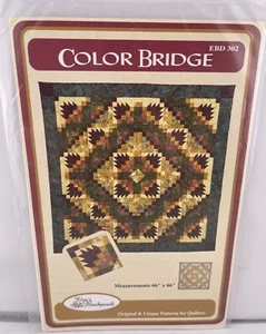 Color Bridge Quilt Muster von Elisa's Backporch, 66" x 66" - Bild 1 von 2