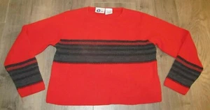 BOY'S ARIZONA JEAN COMPANY ACYRLIC SWEATER SIZE M MEDIUM RED BLACK PURPLE - Picture 1 of 2