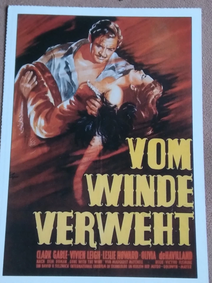 Vom Winde verweht ♦ 1939 ♦ Filmkarte Cinema - Clark Gable - Bild 1 von 1