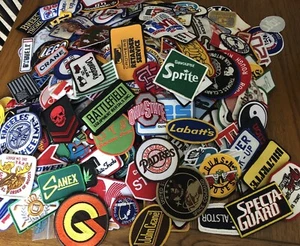 Vintage Huge Mix Lot 500+ Patches Auto Music Motorcycle Sports Souvenir Business - Picture 1 of 20
