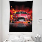 Cars Tapestry Fire Car Speeding Flames