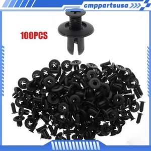 100x Bumper Retainer Fender Liner Hood Rivet Fastener Clips for Hyundai KIA USA - Picture 1 of 2