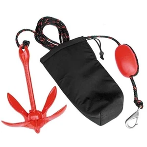 ISURE 0.7kg Kayak Fishing red Anchor kit Folding Anchor System For Kayak Canoes - Picture 1 of 5