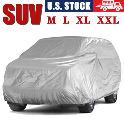 Full SUV Car Cover Waterproof Sun UV Dust Rain Protect Universal Truck SUV M-3XL Foto 1 de 4