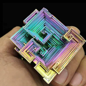 Crystal Aura Rainbow Quartz Meditation Collection Metal Mineral Titanium Bismuth - Picture 1 of 9
