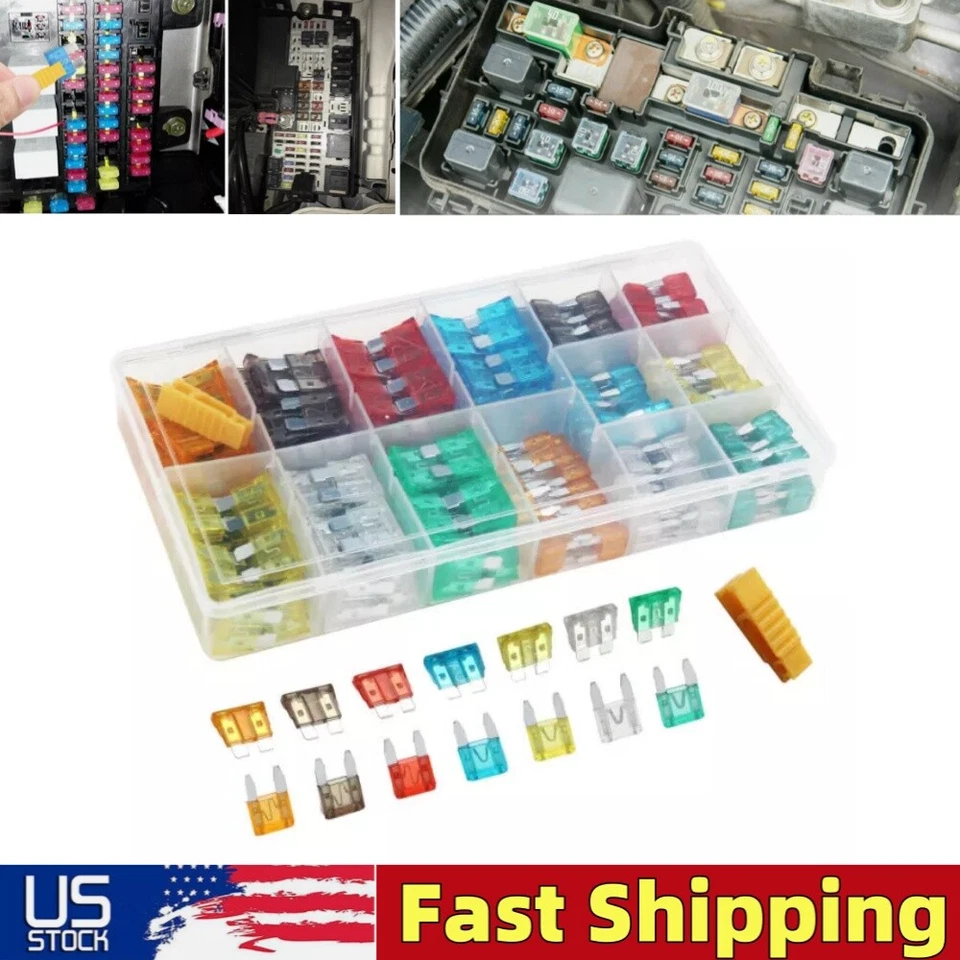 220Pcs Blade Car Fuse Kit Assortment Set Assorted For RV SUV Truck Automotive - Image 1 of 4