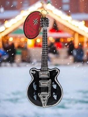 Christopher Radko - 2017 - The Beatles Guitar - Large 9" Glass Ornament #1019091 - Image 1 of 4