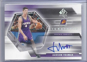 2005-2006 SP Authentic Basketball Jackson Vroman SP Signatures Suns Auto Card - Picture 1 of 2